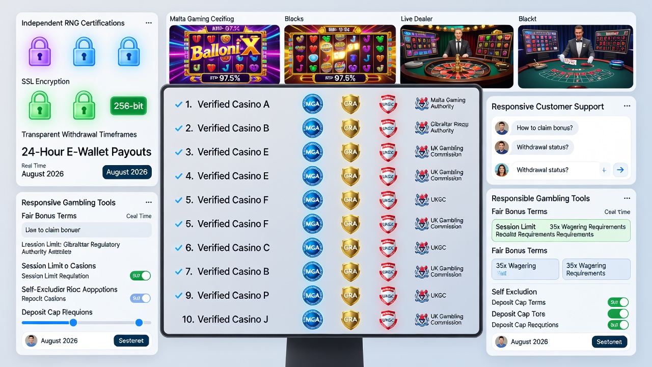 Legit Top 10 Online Casinos August 2026: Trusted Rankings and Best Legit Casino Sites Revealed