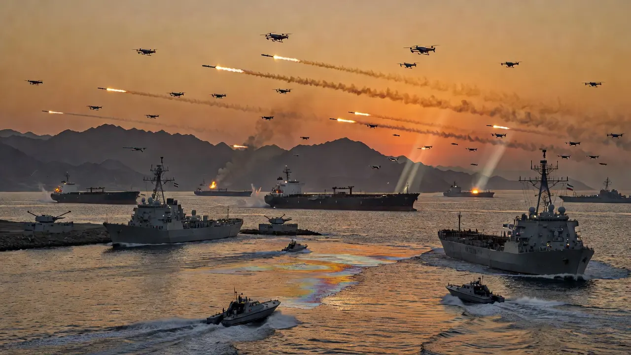 Iran's Near-Daily Strikes Near Hormuz Test Shipping and Oil Markets