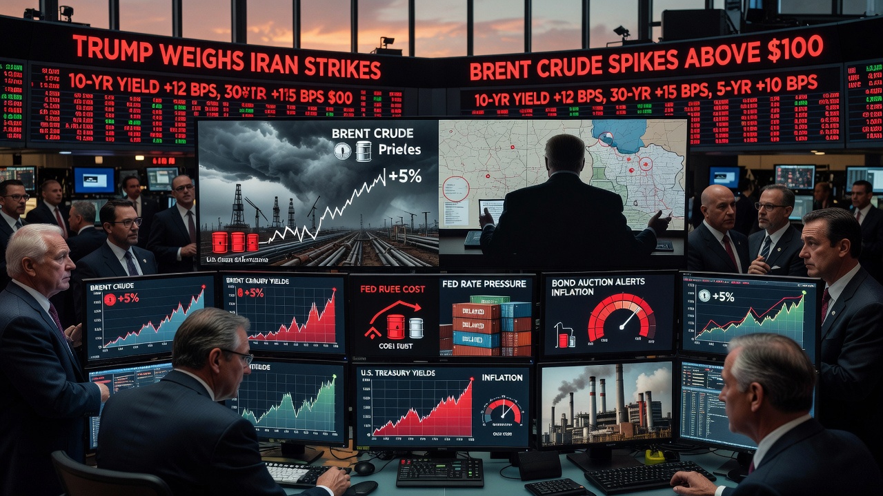 Oil Spike and Iran Strike Reports Send Bond Yields Climbing