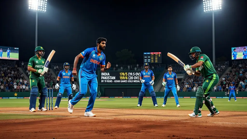 India Completes Cricket Gold Double With Tense Win Over Pakistan