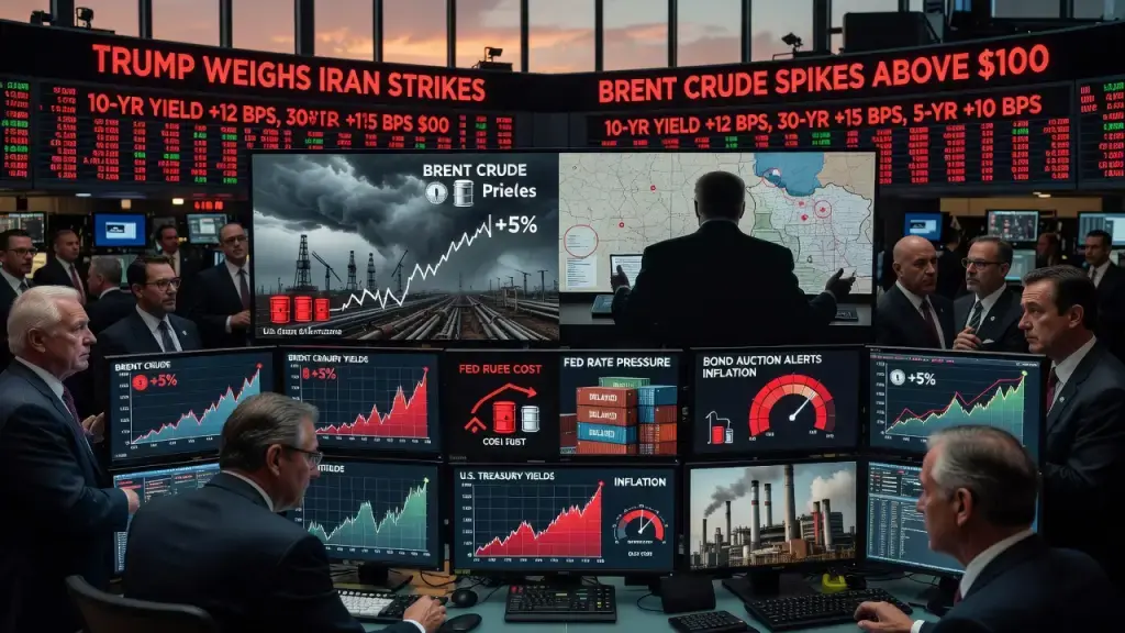 Oil Spike and Iran Strike Reports Send Bond Yields Climbing