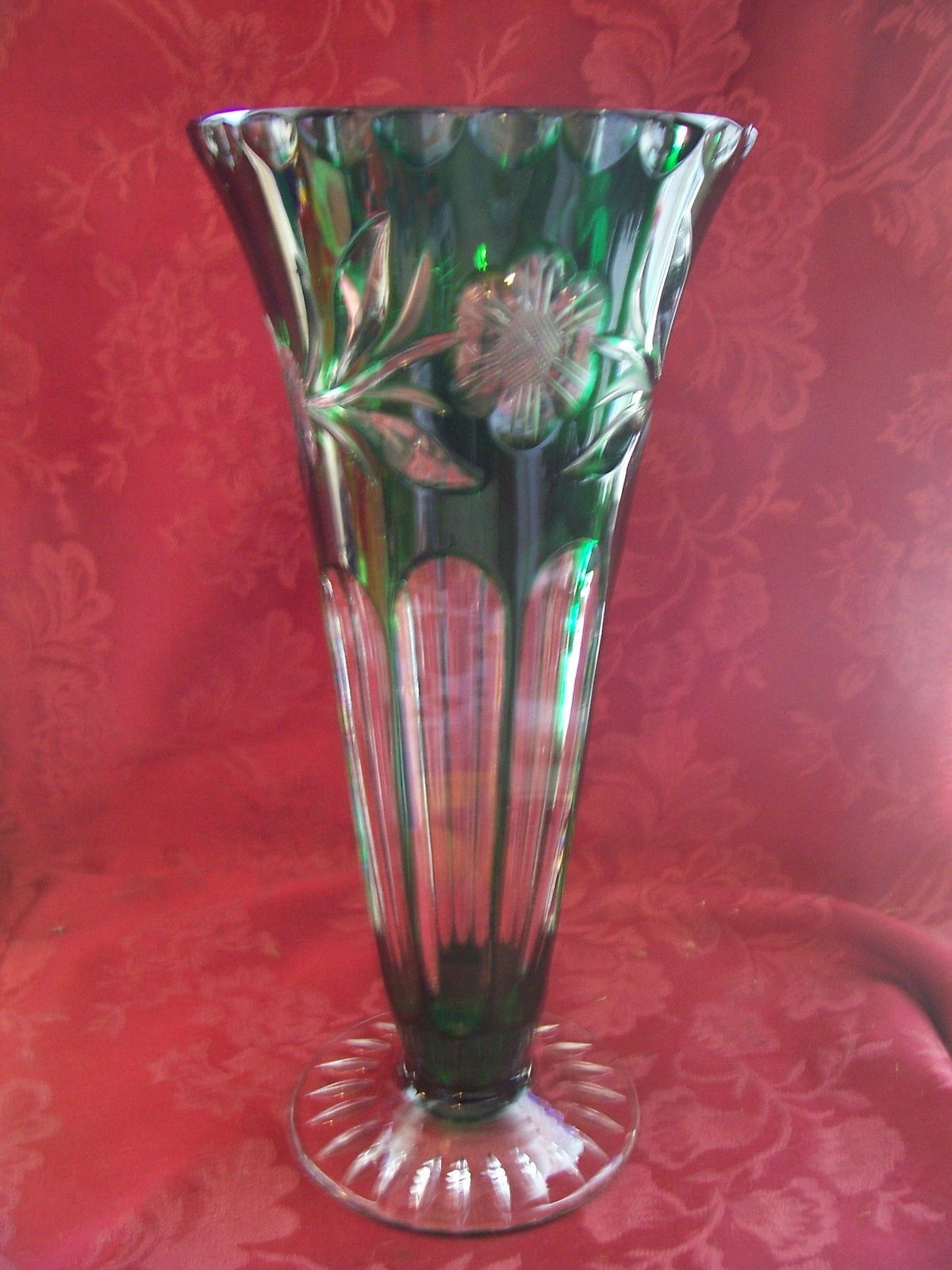 11 Wonderful 10.5 Cylinder Vase 2024 free download 10 5 cylinder vase of vintage bohemian czech emerald green cut to clear lead crystal vase pertaining to vintage bohemian czech emerald green cut to clear lead crystal vase 10 5 ebay