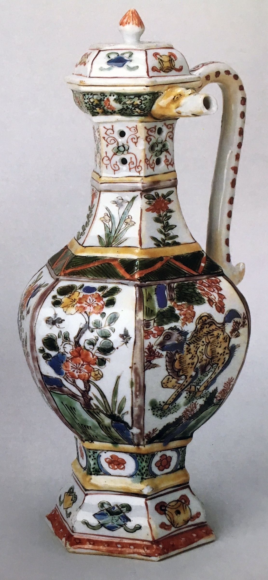 17th century chinese vase of a rare famille verte puzzle jug and cover kangxi 1662 1722 pertaining to chinese export porcelain