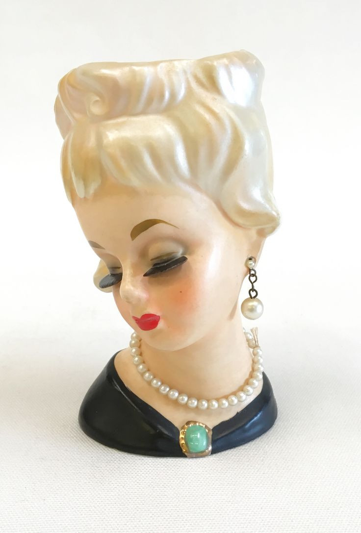 30 Unique 1958 Napco Lady Head Vase 2024 free download 1958 napco lady head vase of 399 best all things vintage images on pinterest retro vintage in elegant lady head vase by inarco with necklace and earrings interior is white glazed