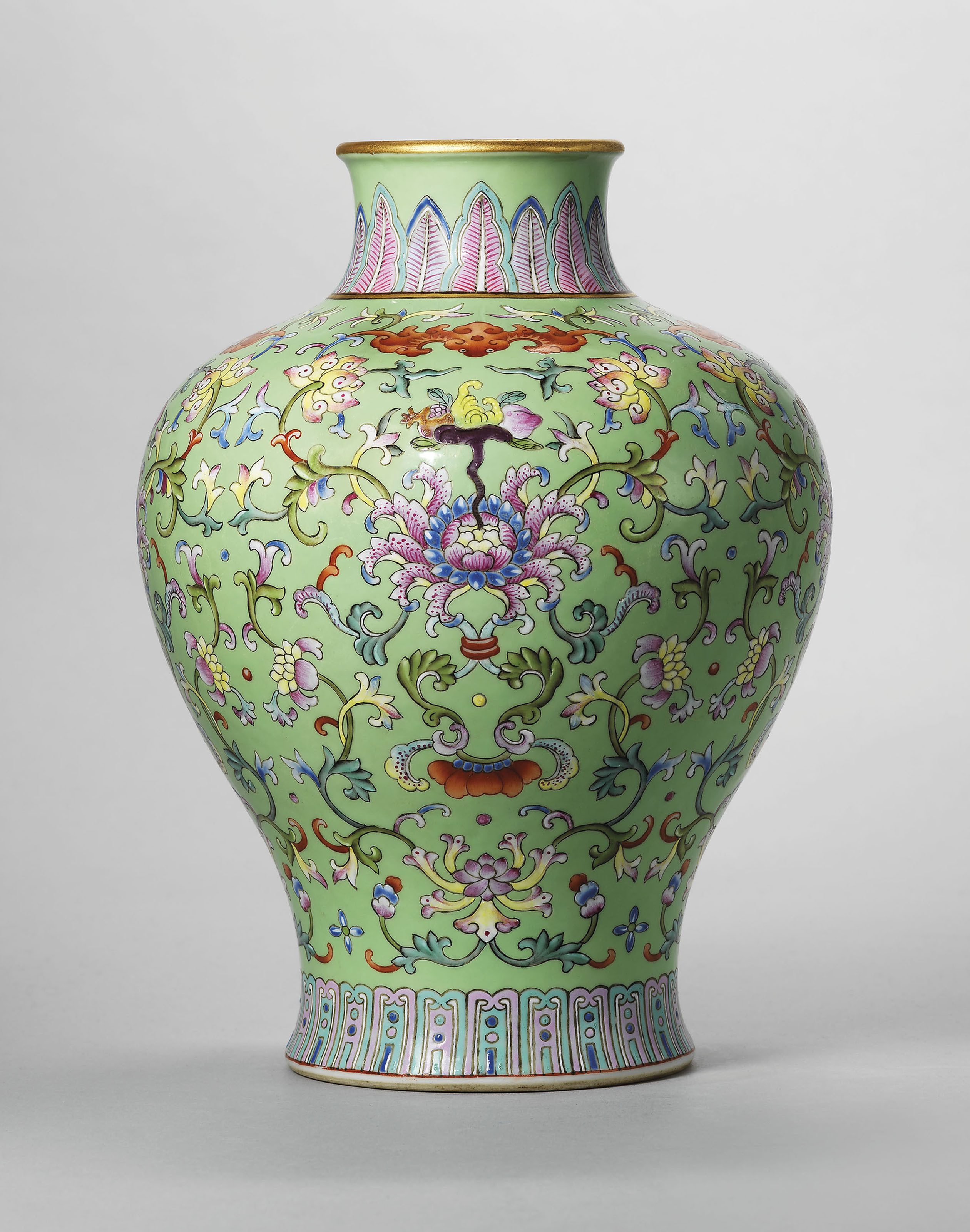 25 Nice 3 Foot Tall Glass Vases 2024 free download 3 foot tall glass vases of a guide to the symbolism of flowers on chinese ceramics christies regarding a lime green ground famille rose vase meiping qianlong six character seal