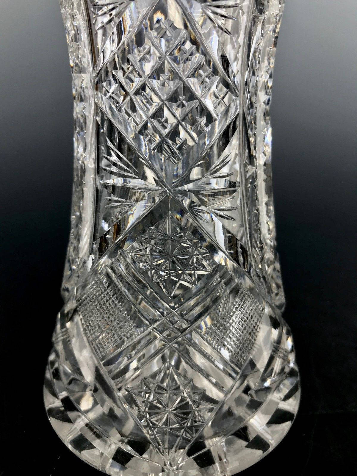 19 Awesome American Brilliant Cut Glass Vase 2024 free download american brilliant cut glass vase of abp american brilliant cut glass corset hourglass form 9 75 vase intended for 1