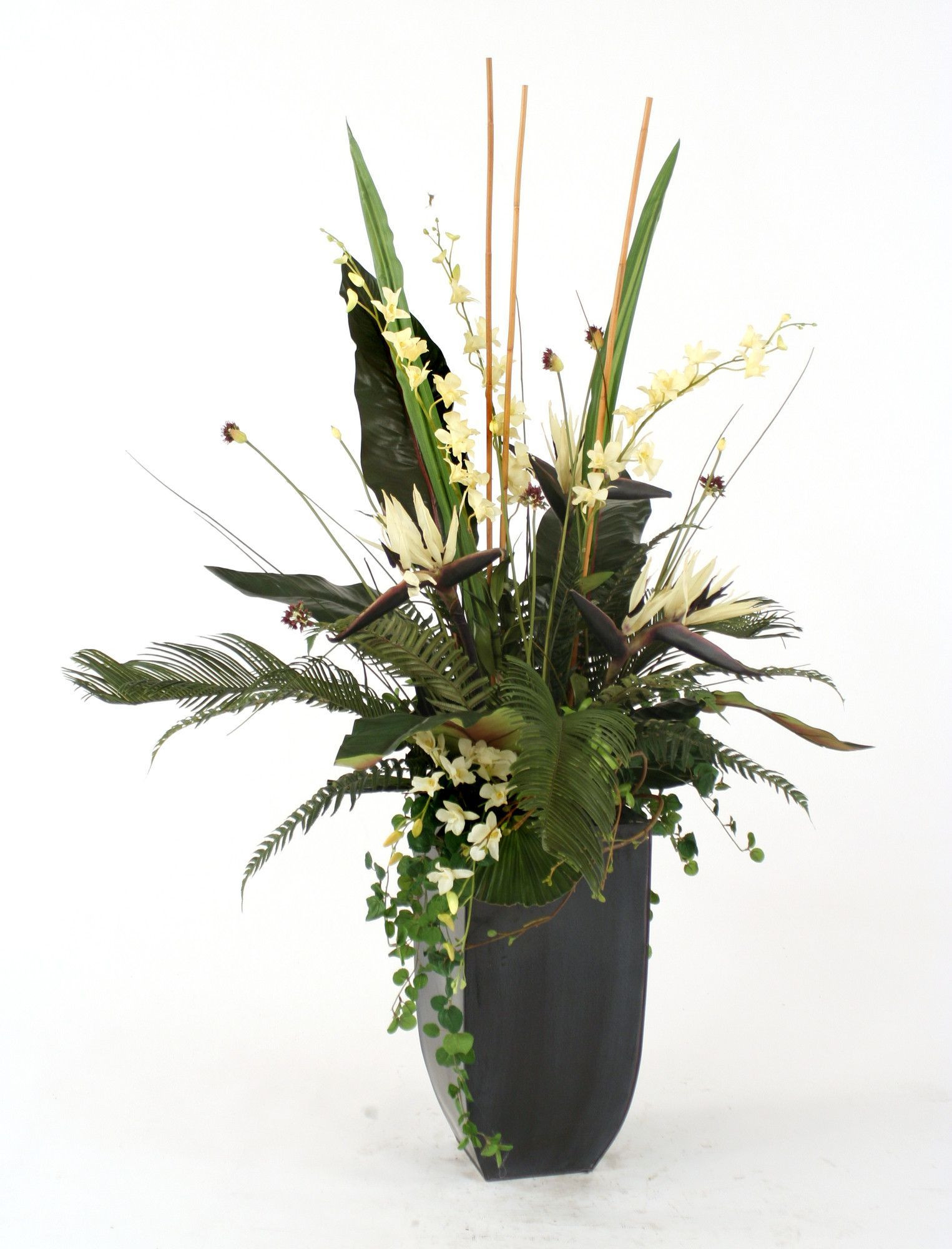 27 Fashionable Angel Flower Vases 2024 free download angel flower vases of silk orchids bird of paradise palms and ferns in contempo planter inside silk orchids bird of paradise palms and ferns in contempo planter