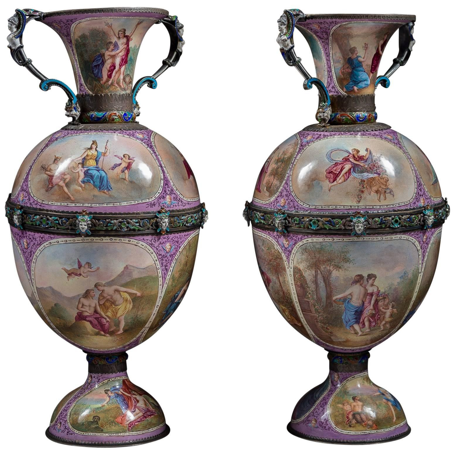 19 Best Antique Baccarat Vase 2024 free download antique baccarat vase of pair of austrian silver and viennese enamel vases by hermann bohm in pair of austrian silver and viennese enamel vases by hermann bohm for sale at 1stdibs