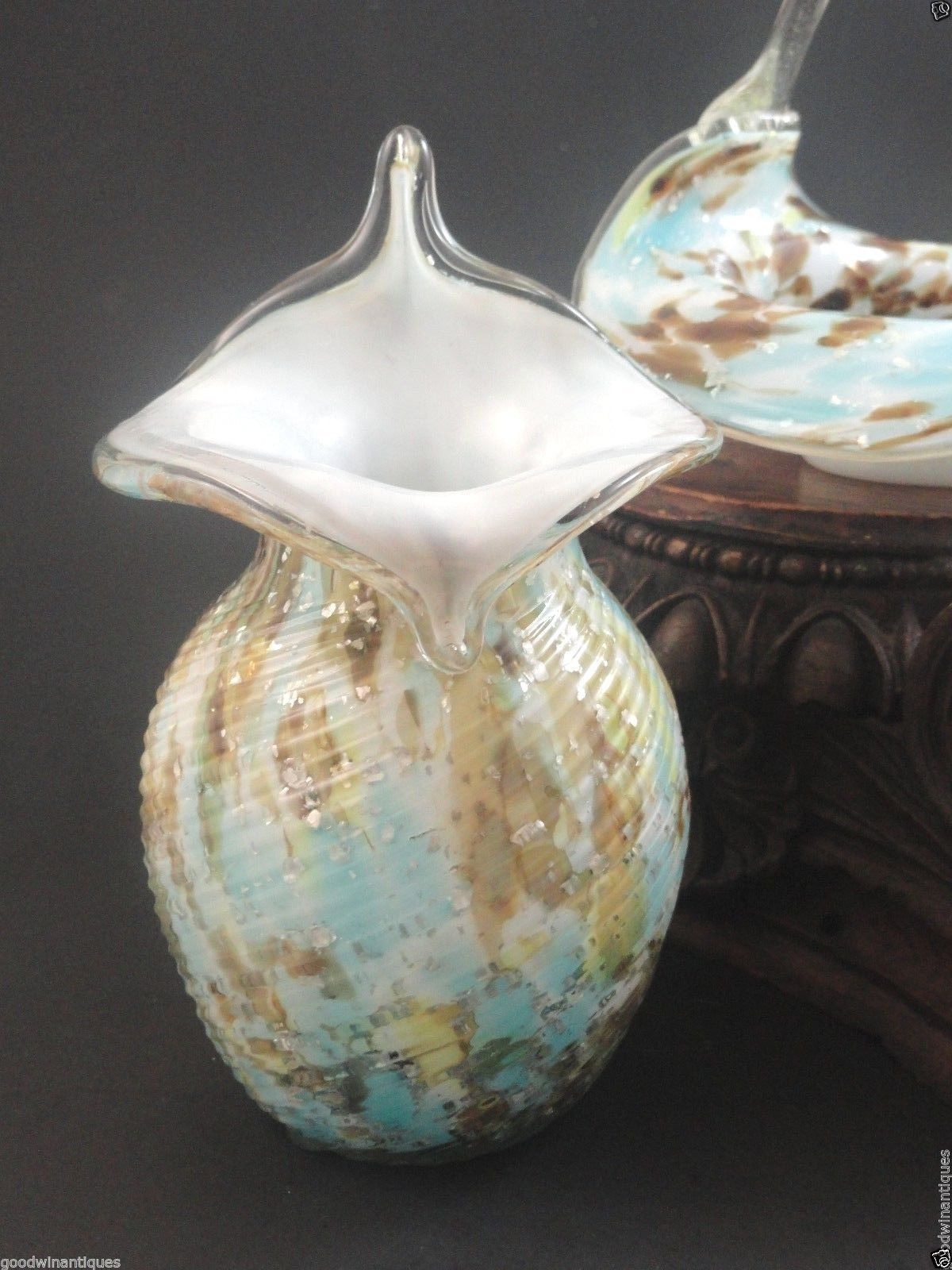 24 Amazing Antique Blown Glass Vases 2024 free download antique blown glass vases of antique bohemian harrach spatter mica spangle art glass jack in throughout antique bohemian harrach spatter mica spangle art glass jack in pulpit jip vase ebay