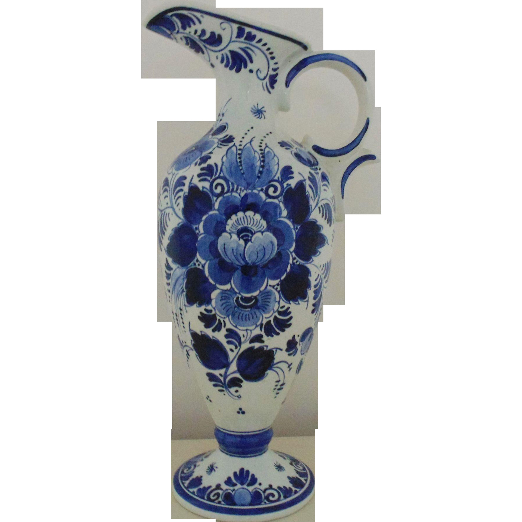 18 Awesome Antique Blue Vase 2024 free download antique blue vase of large vintage delft ewer pitcher vase blue tin glazed flowers floral inside large vintage delft ewer pitcher vase blue tin glazed flowers floral faience majolica holland