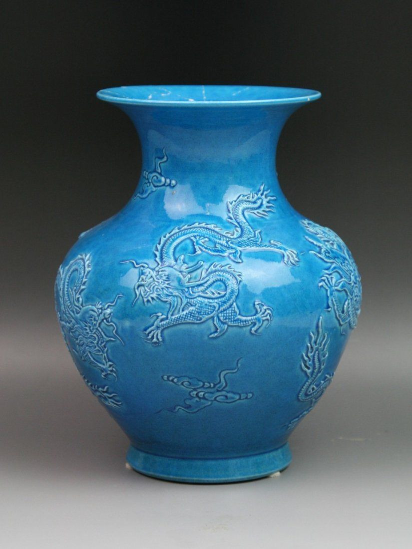 18 Awesome Antique Blue Vase 2024 free download antique blue vase of vintage chinese blue glazed porcelain dragon vase laveil du pertaining to vintage chinese blue glazed porcelain dragon vase