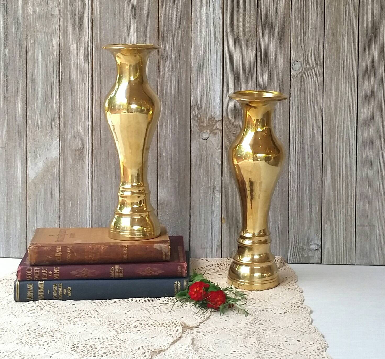 30 Famous Antique Brass Vases From India 2024 free download antique brass vases from india of 2 large vintage brass vases heavy brass bud vases 11 etsy with dc29fc294c28ezoom