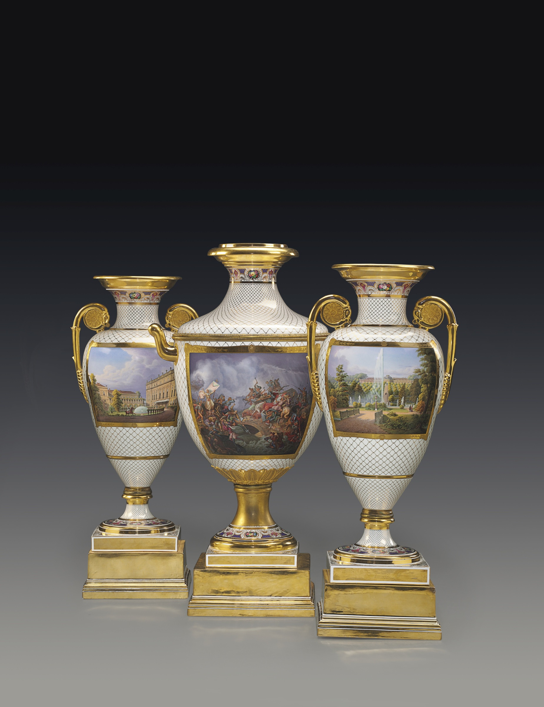 16 Perfect Antique German Porcelain Vases 2024 free download antique german porcelain vases of k p m kac2b6nigliche porzellan manufaktur berlin a highly important for a highly important classical armorial and topographical three piece vase garniture f