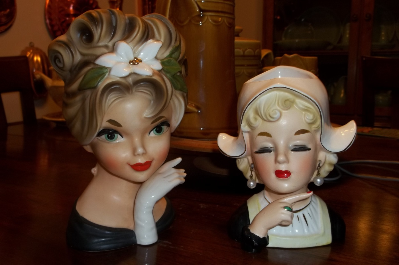 13 Popular Antique Lady Head Vases 2024 free download antique lady head vases of lovely ladies vintage head vases i antique online regarding i purchased a 300 collection a little while back and ive been busy selling most of them here are a few 