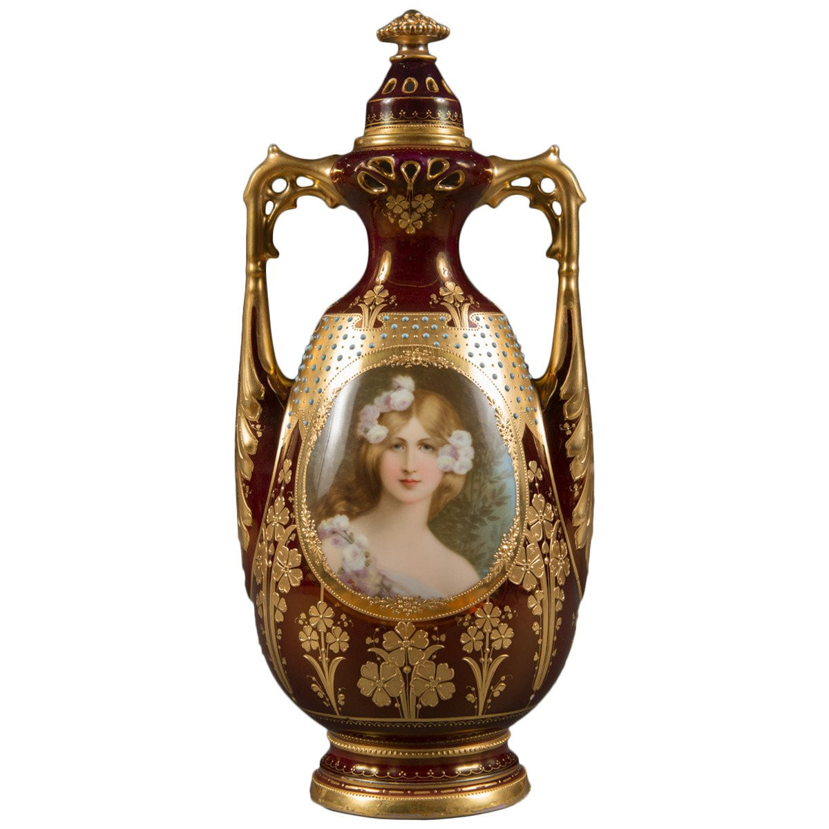 19 Perfect Antique Vases Hand Painted 2024 free download antique vases hand painted of austrian porcelain antique vase and cover by royal vienna at 1stdibs with regard to austrian royal vienna porcelain jeweled iridescent portrait vase circa 1900