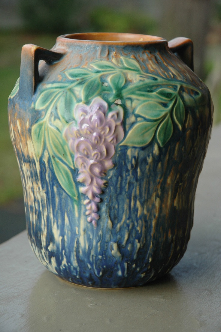 22 Stylish Antique Vases Value 2024 free download antique vases value of 254 best roseville pottery images on pinterest antique pottery regarding roseville wisteria c 1937 weller potteryroseville potteryvintage