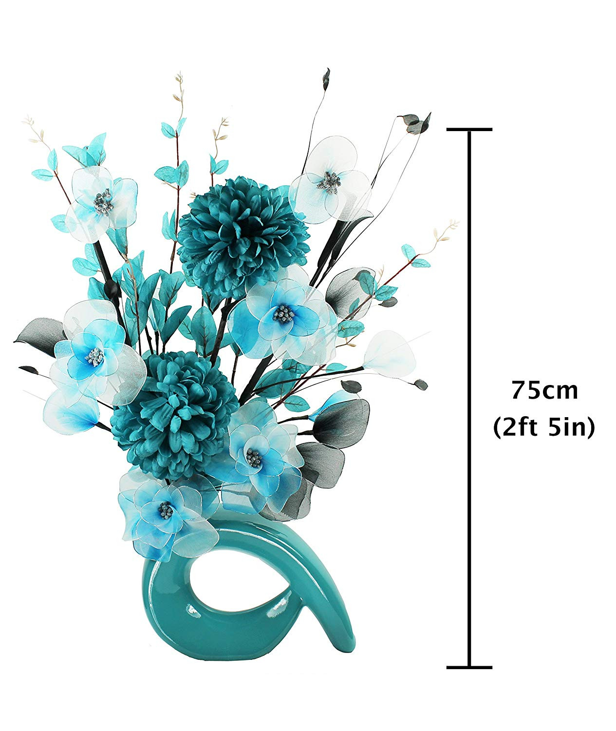 24 Amazing Aqua Colored Glass Vases 2024 free download aqua colored glass vases of turquoise blue vase with teal blue and white artificial flowers pertaining to turquoise blue vase with teal blue and white artificial flowers ornaments for living