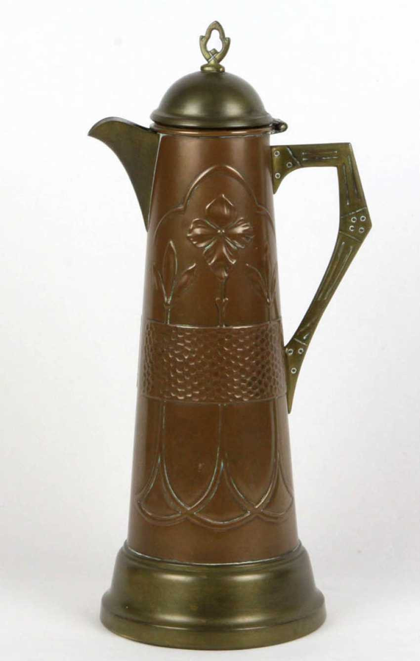 29 Elegant Art Deco Brass Vase 2024 free download art deco brass vase of art nouveau schenk jug around 1910 lot 485 within art nouveau schenk jug around 1910