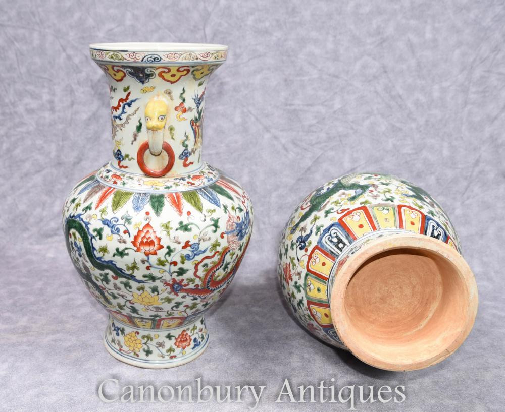 30 Famous Art Nouveau Vases for Sale 2024 free download art nouveau vases for sale of pair chinese qianlong porcelain vases dragon urns ceramic china ebay in additional images