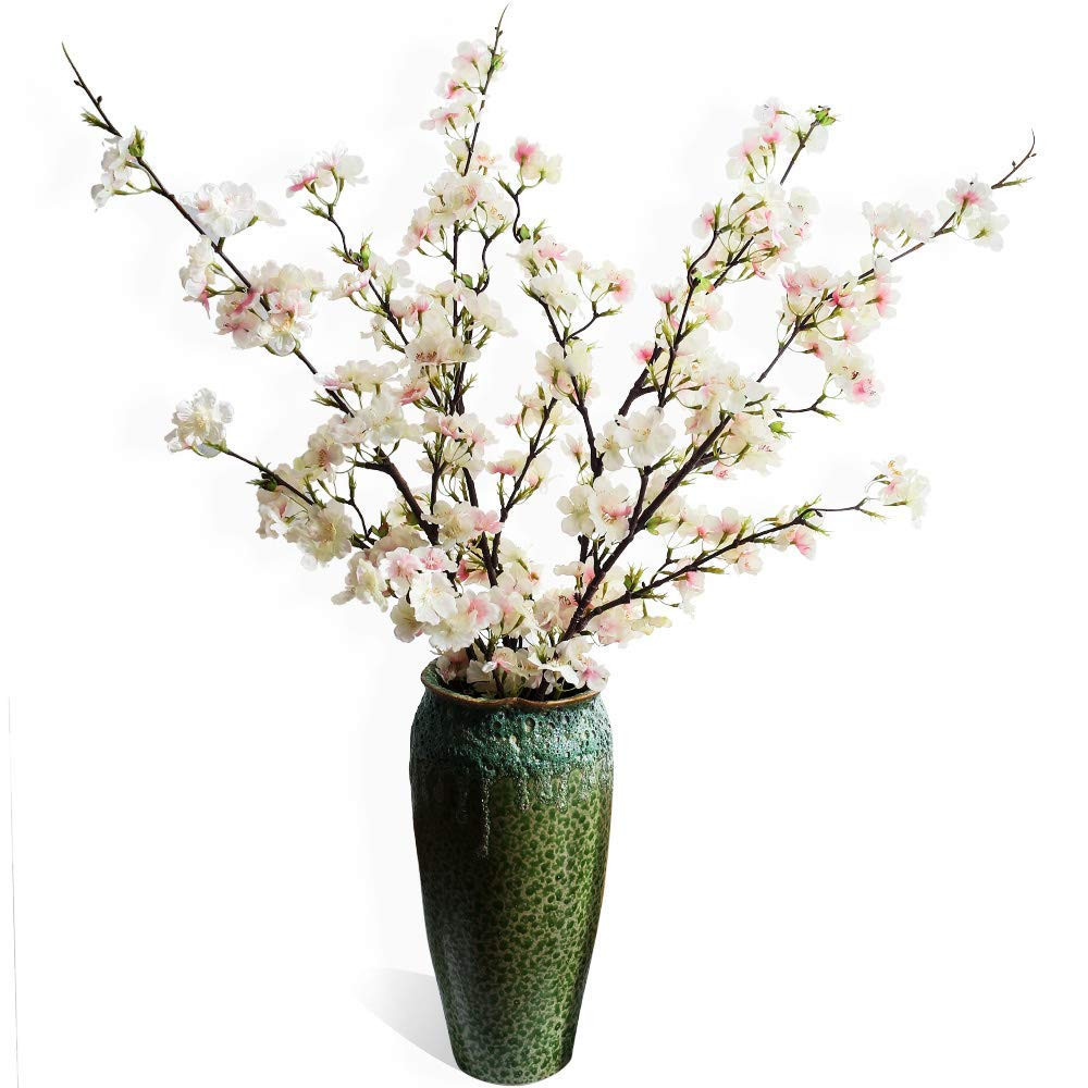 16 Great Artificial Cherry Blossom In Vase 2024 free download artificial cherry blossom in vase of amazon com yuyao artificial cherry blossom flowers 4pcs peach for amazon com yuyao artificial cherry blossom flowers 4pcs peach branches silk tall fake f