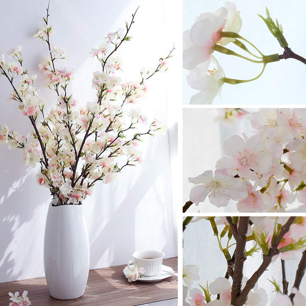 16 Great Artificial Cherry Blossom In Vase 2024 free download artificial cherry blossom in vase of amazon com yuyao artificial cherry blossom flowers 4pcs peach within amazon com yuyao artificial cherry blossom flowers 4pcs peach branches silk tall fak