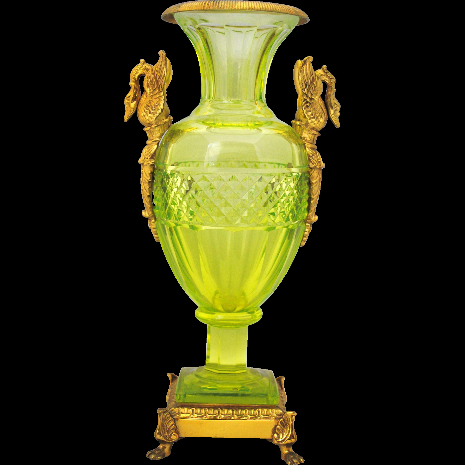 14 Unique Baccarat Bud Vase 2024 free download baccarat bud vase of baccarat style vaseline cut glass vase or urn with brass swan handle in baccarat style vaseline cut glass vase or urn with brass swan handle mounts found at www rubylane