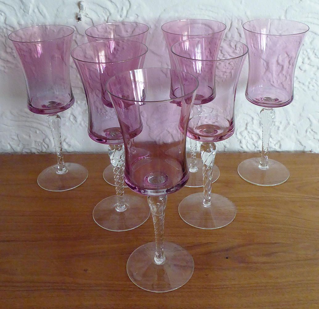 11 Best Big Wine Glass Vase 2024 free download big wine glass vase of set of 7 large iridescent rose pink cranberry crystal glass crystal with set of 7 large iridescent rose pink cranberry crystal glass crystal twisted icicle stem large 