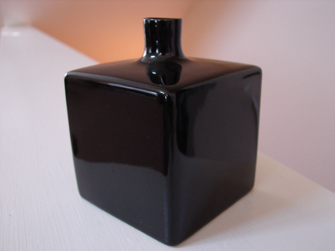 black glass cube vase of vintage studio nova black cube art deco style bud vase original in studio nova black cube art deco style bud vase original box