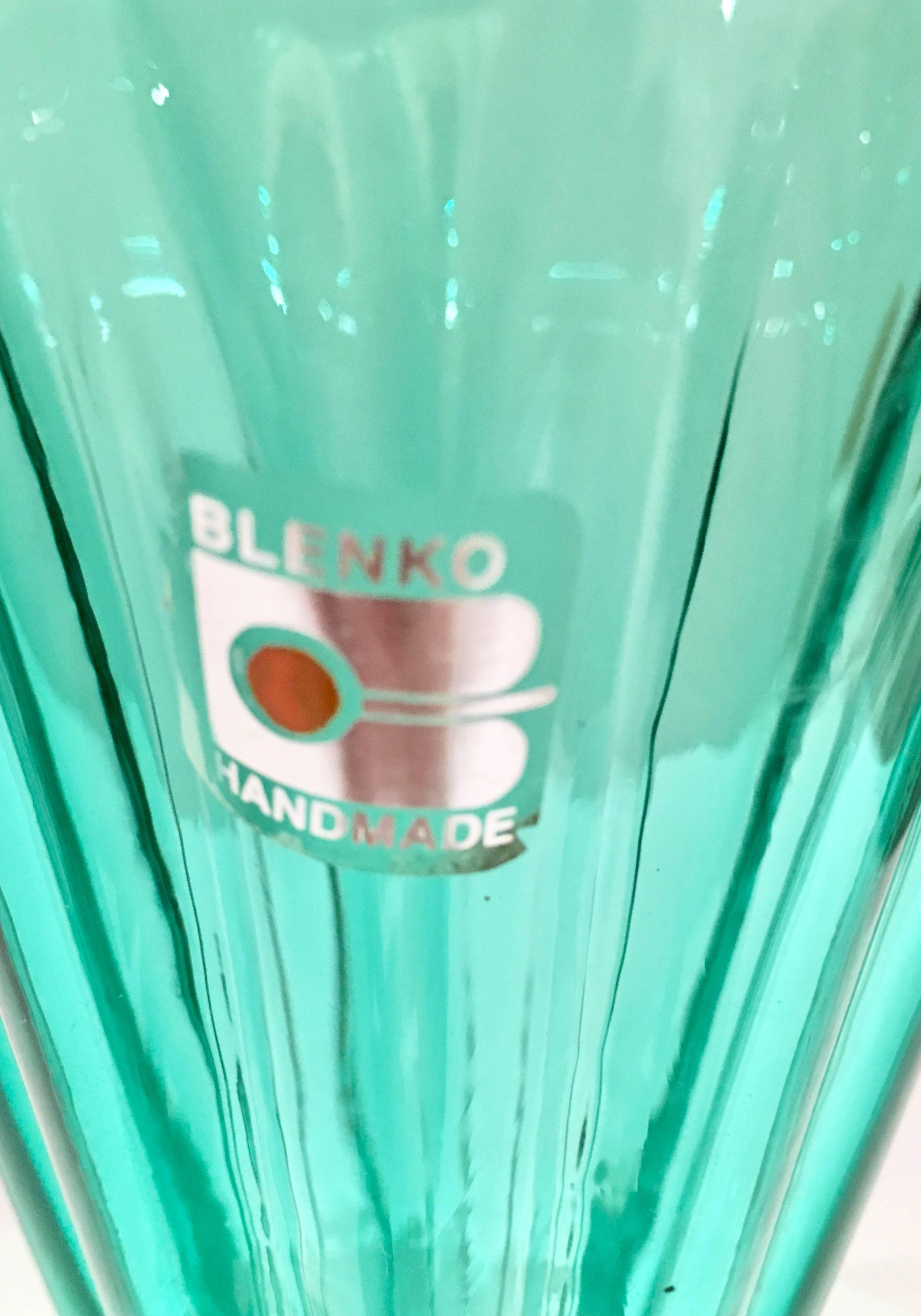 23 Lovable Blenko Handcraft Vase 2024 free download blenko handcraft vase of 80s blenko glass aqua and clear footed vase for sale at 1stdibs with regard to blenko green c vase sticke master