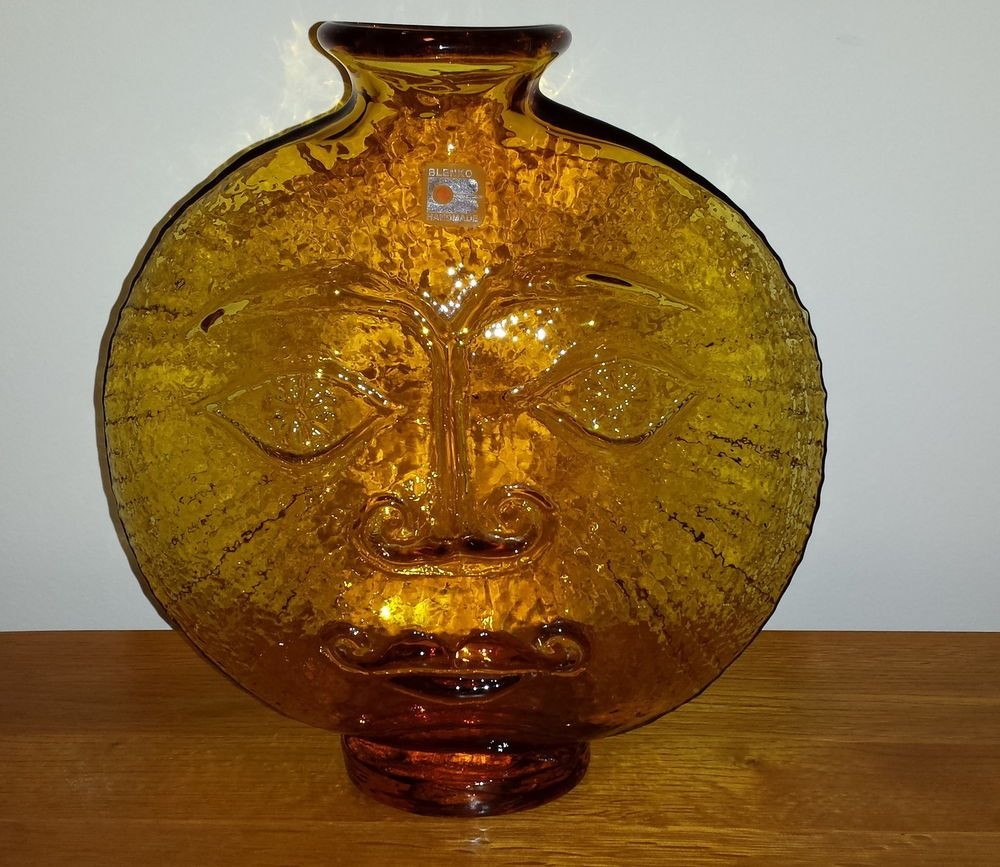 21 attractive Blenko Vase Shapes 2024 free download blenko vase shapes of blenko glass mid century modern sun face decanter vase wayne husted intended for blenko glass mid century modern sun face decanter vase wayne husted blenkoglass