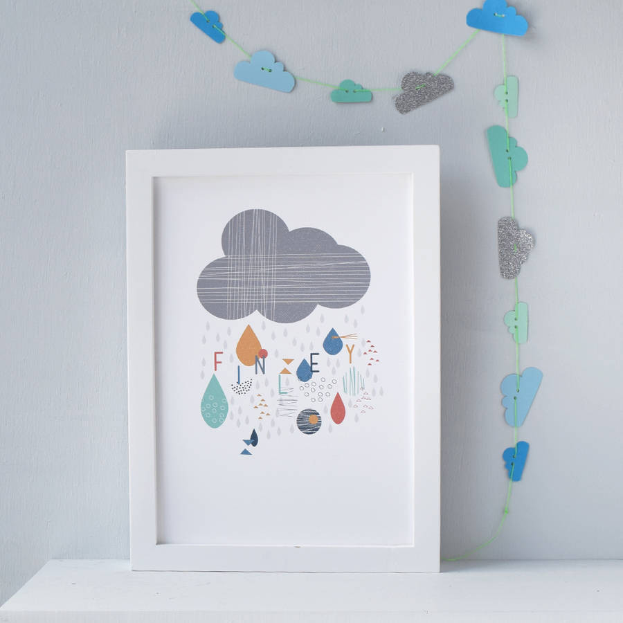 17 Lovable Blue and White Vase Prints 2024 free download blue and white vase prints of personalised nursery rain cloud print by house of hooray inside personalised nursery rain cloud print