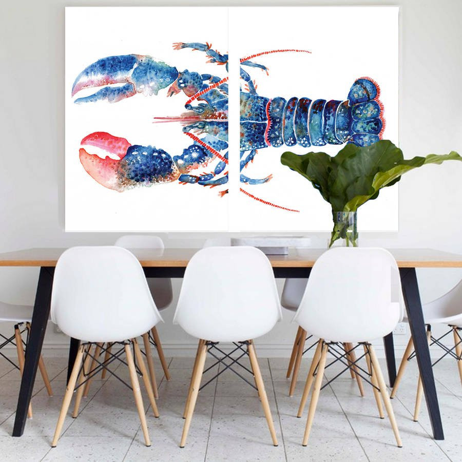 17 Lovable Blue and White Vase Prints 2024 free download blue and white vase prints of sir lobster canvas art by siesta studio notonthehighstreet com with regard to sir lobster canvas art