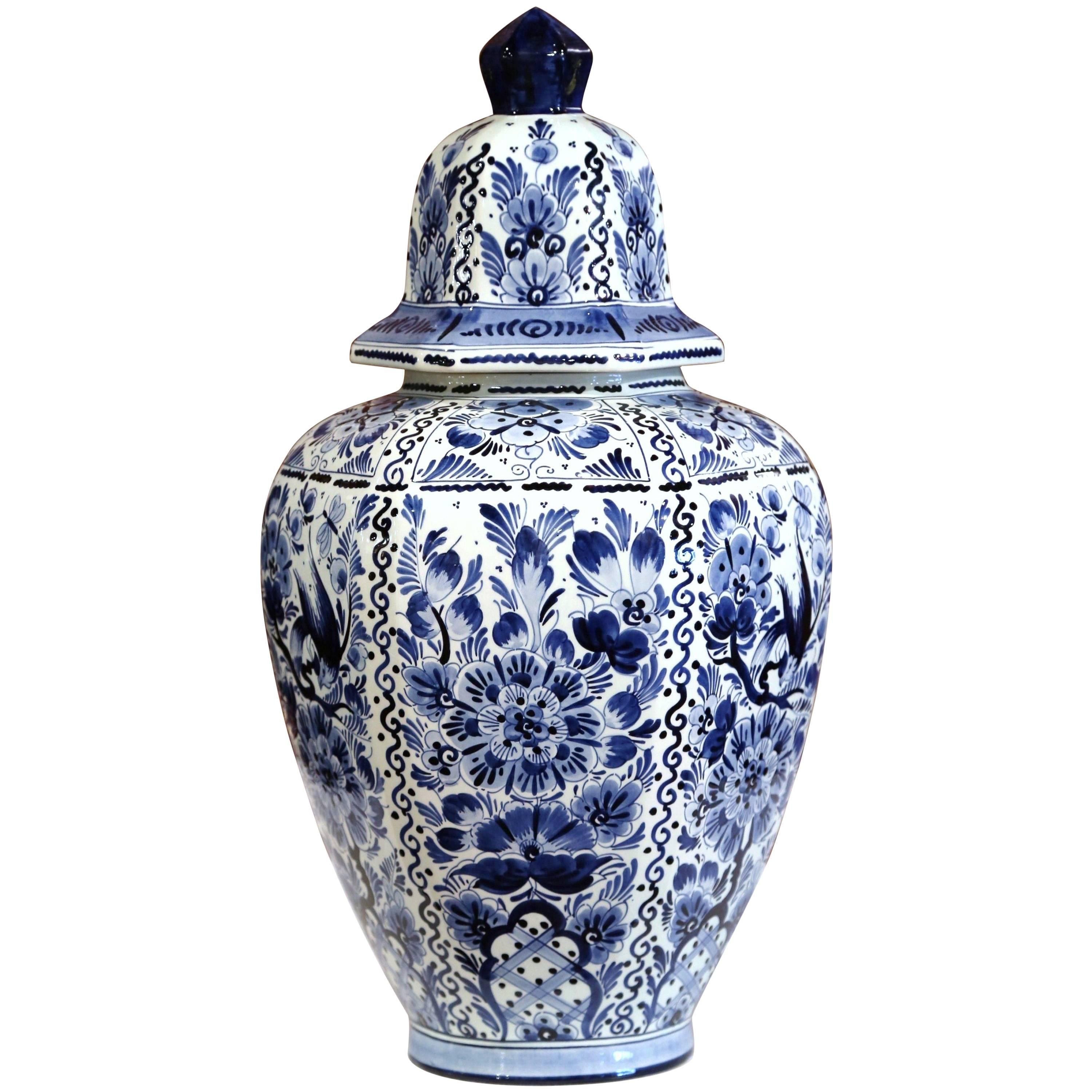 29 Fashionable Blue and White Vases and Urns 2024 free download blue and white vases and urns of large mid 20th century dutch blue and white faience delft ginger jar within large mid 20th century dutch blue and white faience delft ginger jar with top at 