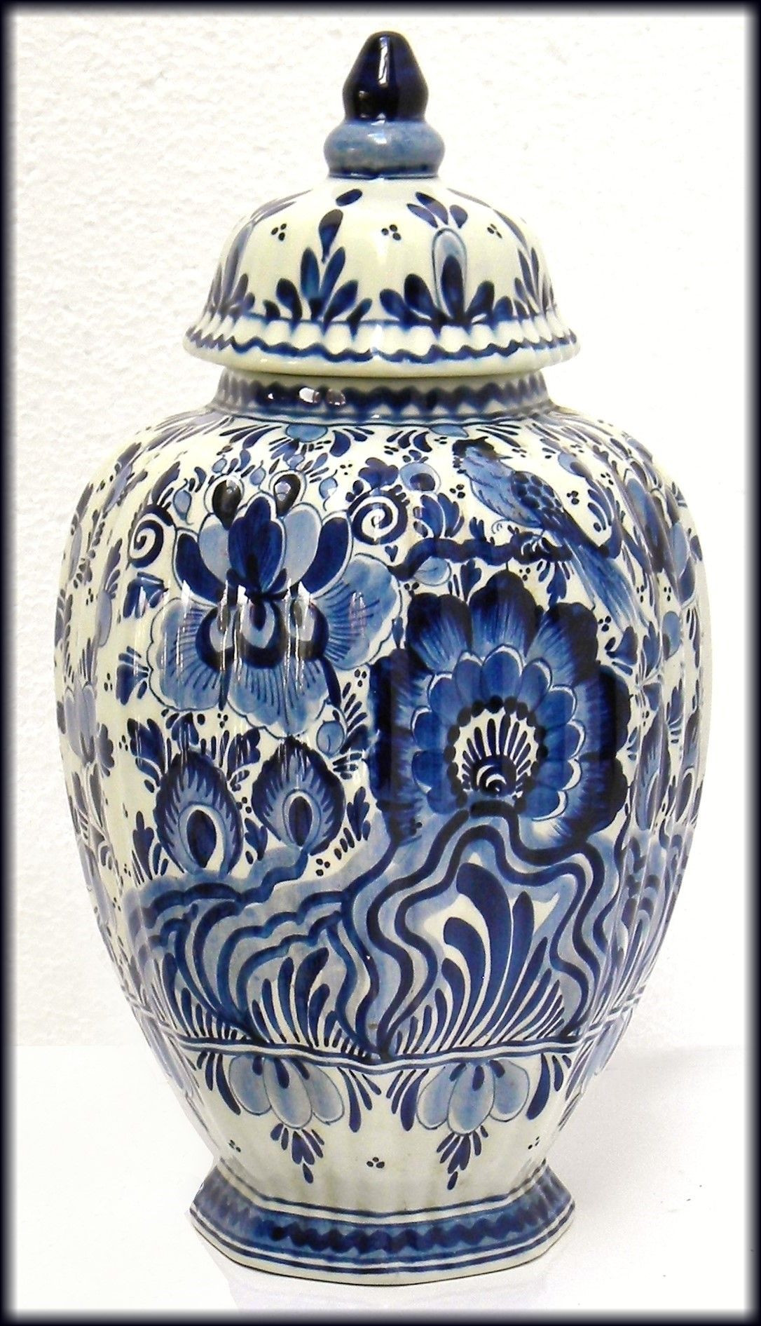 29 Fashionable Blue and White Vases and Urns 2024 free download blue and white vases and urns of vintage delft blue ceramic vase jar hand painted cobalt blue floral throughout amazing delft blue vintage dutch art pottery with cobalt blue bird and floral 