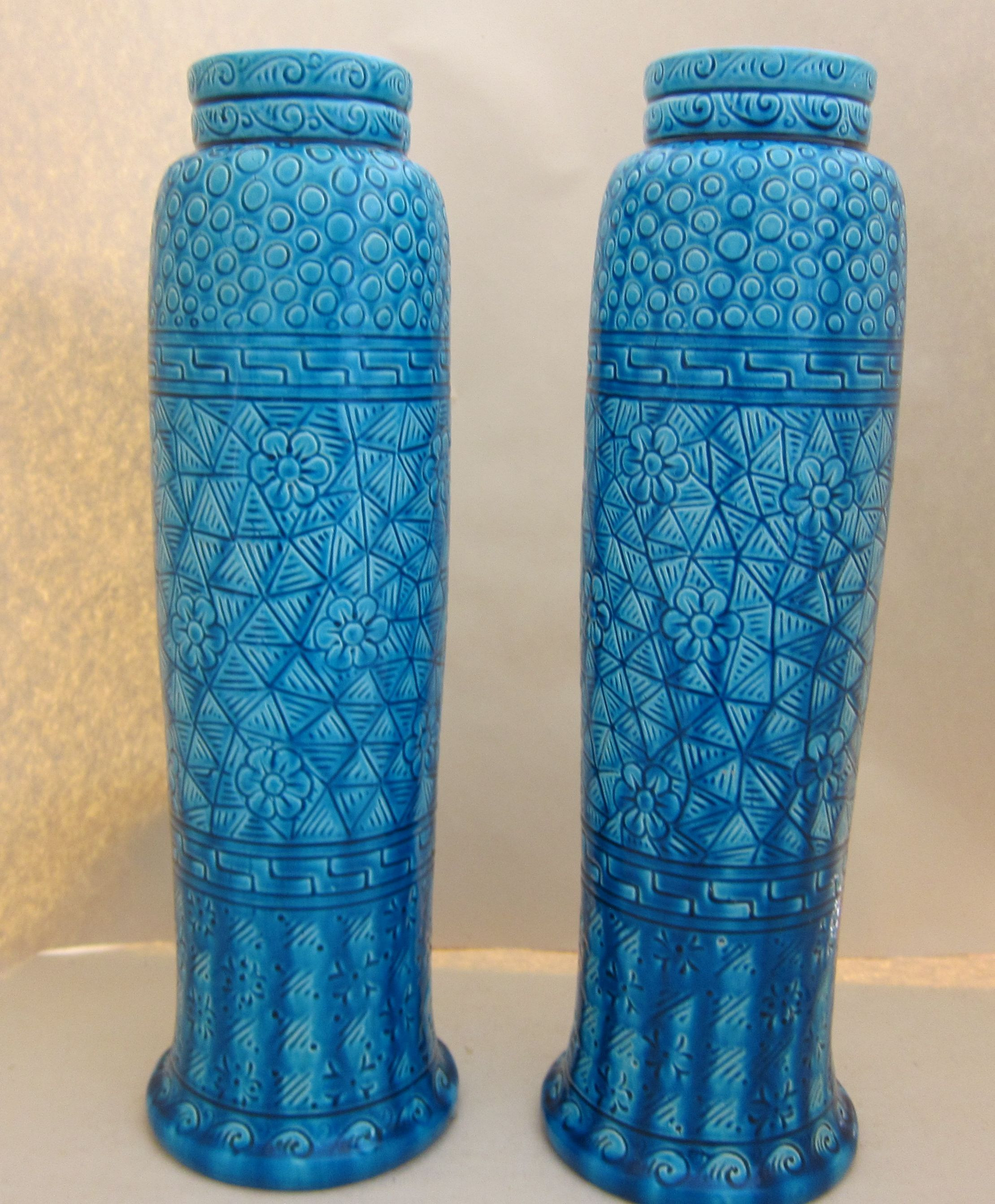 23 Unique Blue Bubble Glass Vase 2024 free download blue bubble glass vase of pair burmantofts faience fine glaze persian blue grass pattern vases with regard to pair burmantofts faience fine glaze persian blue grass pattern vases pottery cer