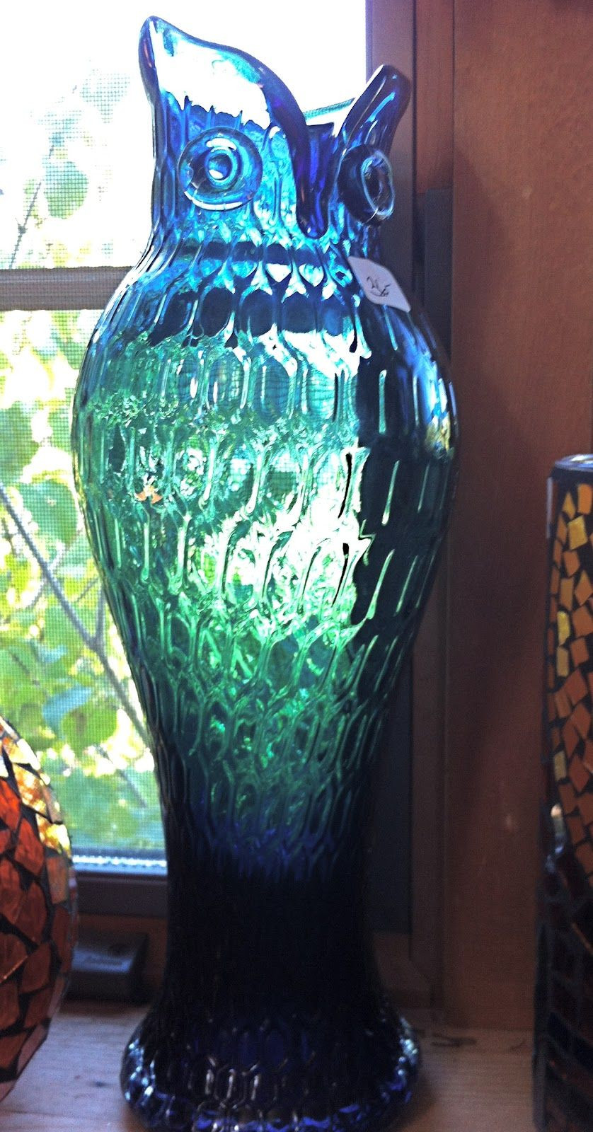 17 Stunning Blue Colored Glass Vases 2024 free download blue colored glass vases of blue glass owl vase what do u think hallie blue white regarding blue glass owl vase what do u think hallie