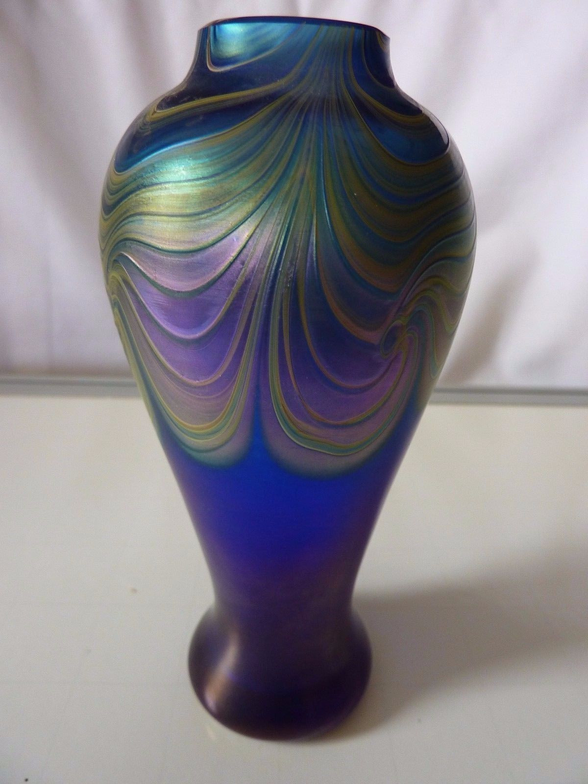 23 Fantastic Blue Crystal Vase 2024 free download blue crystal vase of okra glass vase blue and iridescent glassies british okra throughout okra glass vase blue and iridescent ebay