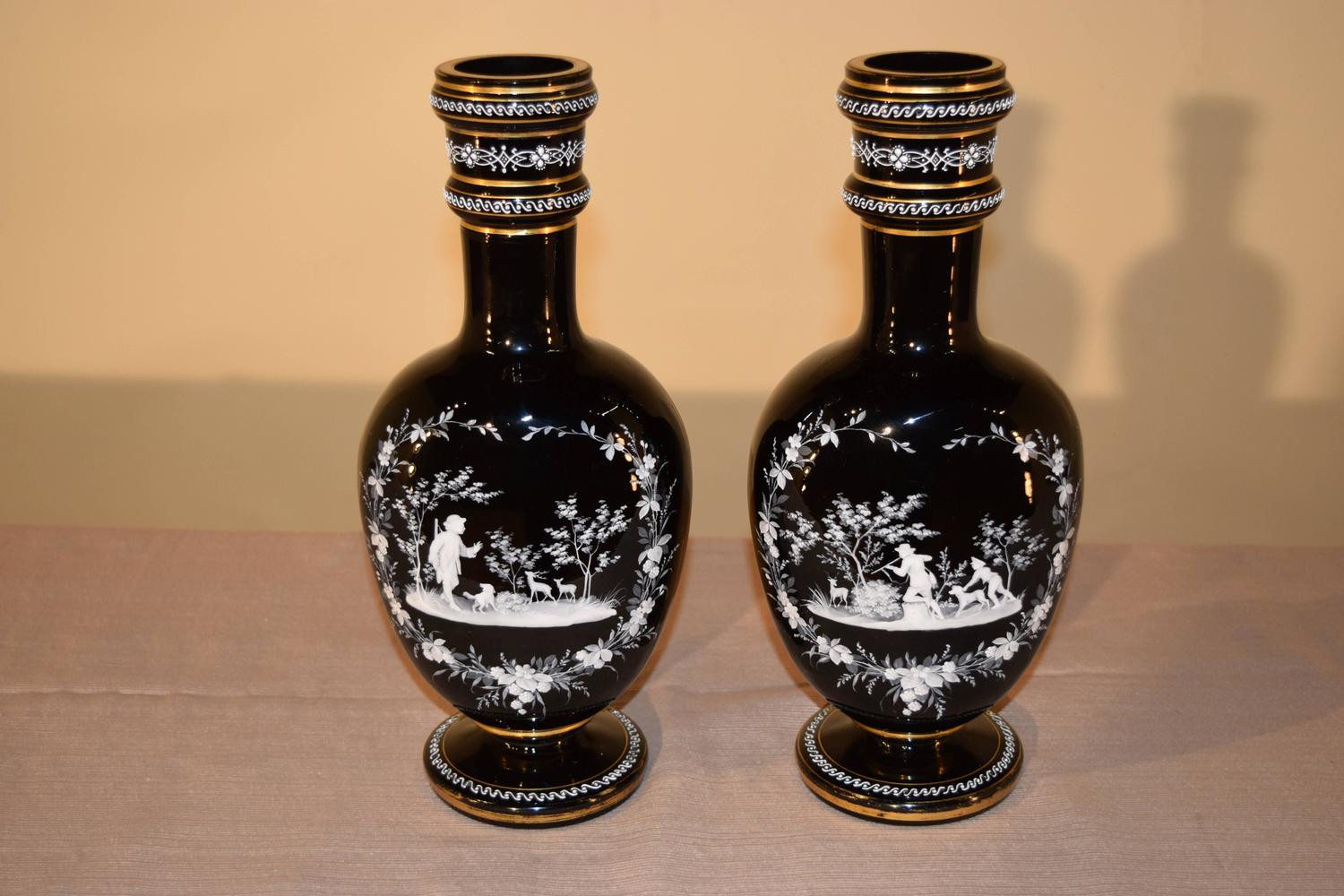 28 Popular Blue Glass Bud Vase 2024 free download blue glass bud vase of 19th century pair of mary gregory vases with hunting scenes for sale within 19th century pair of mary gregory vases with hunting scenes for sale at 1stdibs