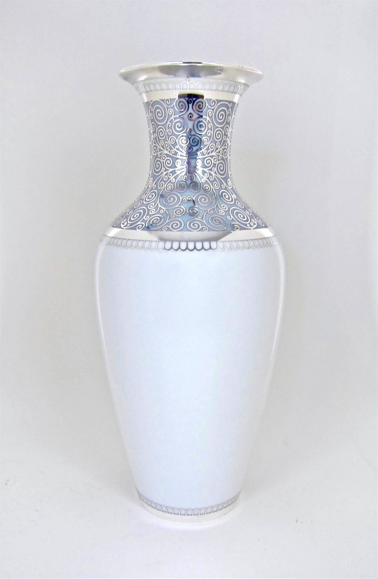 28 Awesome Blue Glass Vases for Sale 2024 free download blue glass vases for sale of large rosenthal porcelain silver overlay vase at 1stdibs for large rosenthal porcelain silver overlay vase for sale 1