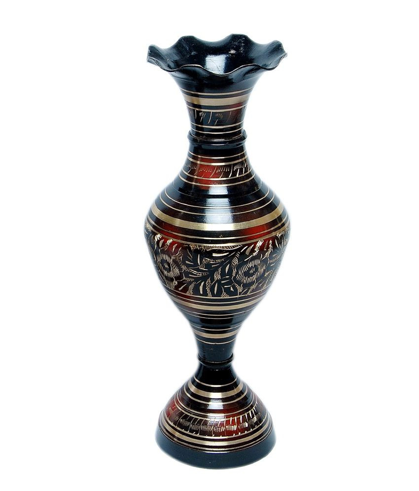 15 Perfect Blue Vases for Sale 2024 free download blue vases for sale of design hut black and golden brass kashmiri flower vase buy design intended for design hut black and golden brass kashmiri flower vase