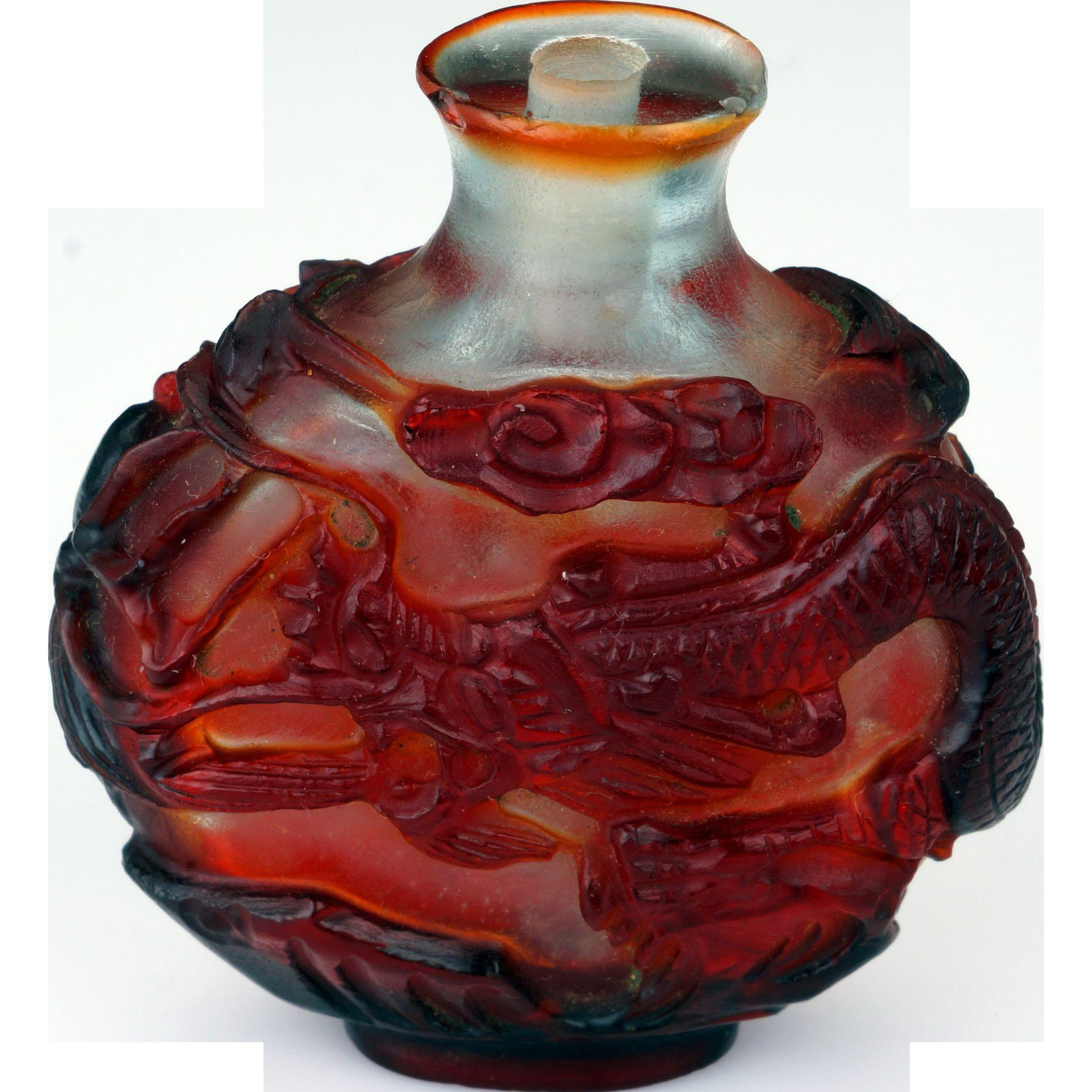 24 Popular Bristol Glass Vase 2024 free download bristol glass vase of chinese red dragon glass snuff bottle circa 1900 ruby lane shops within chinese red dragon glass snuff bottle circa 1900