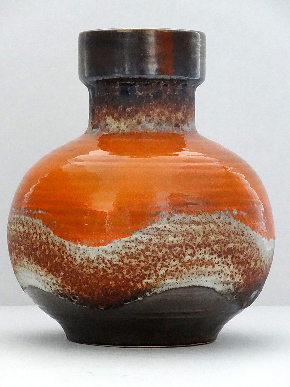 11 Recommended Brown Ceramic Vase 2024 free download brown ceramic vase of carstens mid century stretched neck orange white brown round west pertaining to carstens mid century stretched neck orange white brown round west german fat lava vase b