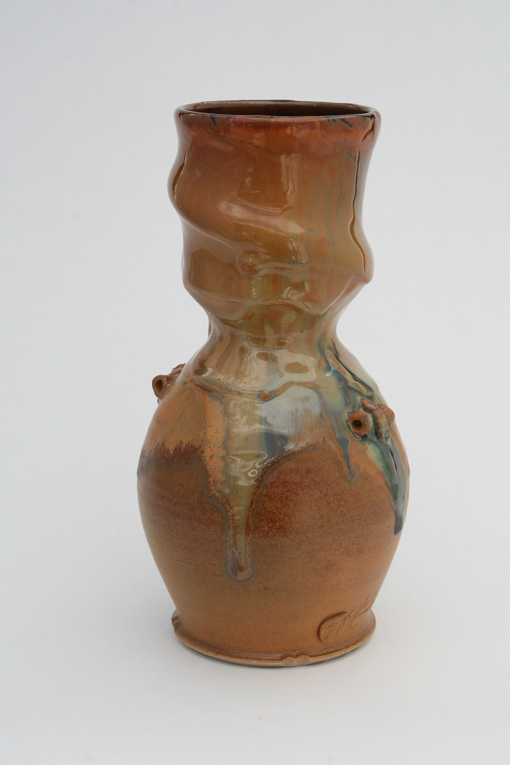 11 Recommended Brown Ceramic Vase 2024 free download brown ceramic vase of hand thrown gold vase 12 sculpted pottery vase wheel thrown within flower vase sculpted pottery vase medium ceramic vase handmade vase size 8 5 inches tall 5 inches wid