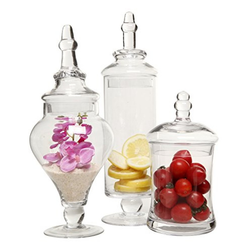 23 attractive Candy Buffet Vases Jars 2024 free download candy buffet vases jars of candy buffet glass jars glass decorating ideas with regard to mygift designer clear glass apothecary jars 3 piece set decorative