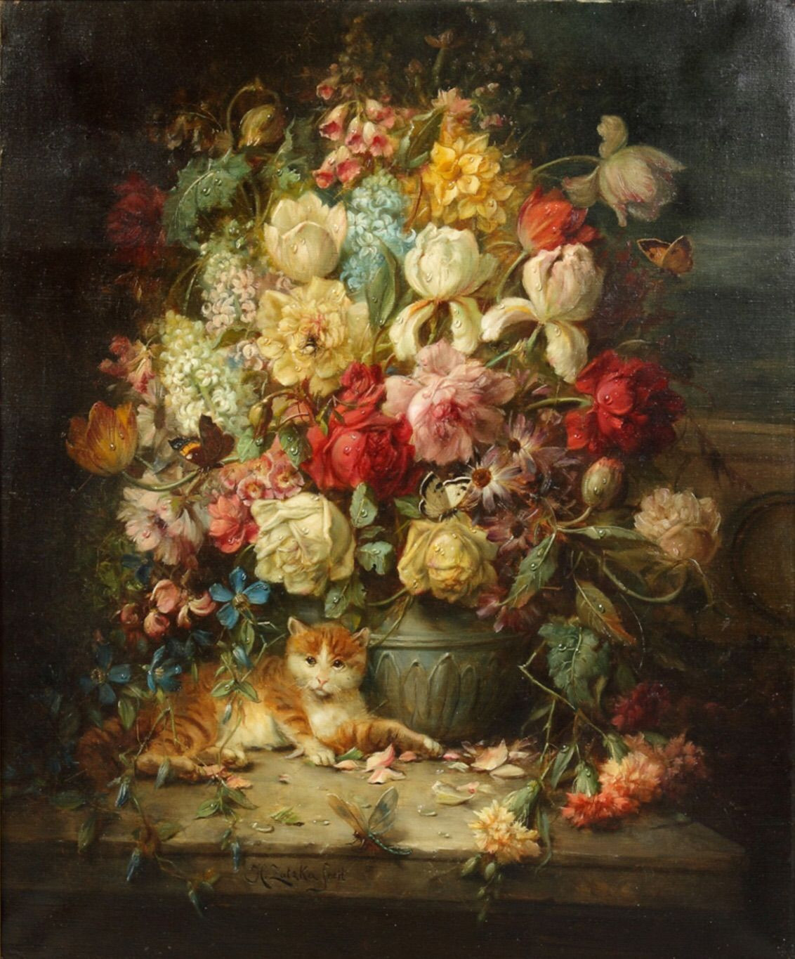 10 Trendy Caterpillar Bud Vase 2024 free download caterpillar bud vase of hans zatzka austrian 1859 1945 floral still life with cat in hans zatzka austrian 1859 1945 floral still life with cat