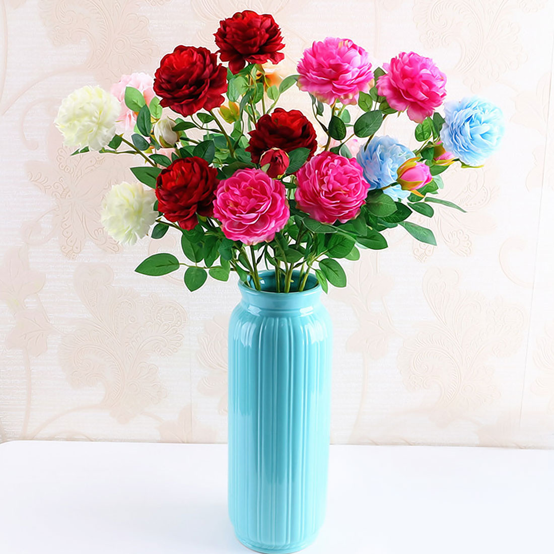 19 Recommended Ceramic Cube Vase 2024 free download ceramic cube vase of aliexpress com buy peony flowers 2018 1pc valentines day 3 head for aliexpress com buy peony flowers 2018 1pc valentines day 3 head flowers branch home decor wedding dec