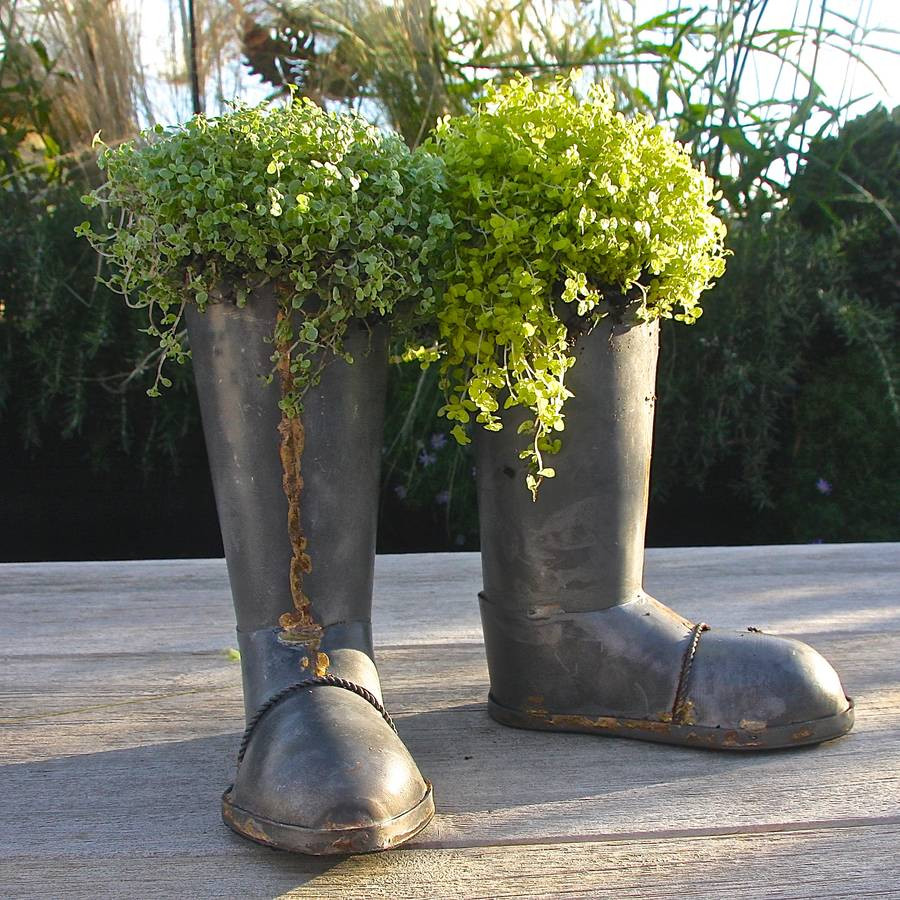 10 attractive Ceramic Rain Boot Vase 2024 free download ceramic rain boot vase of zinc wellington boot planters by london garden trading throughout zinc wellington boot planters