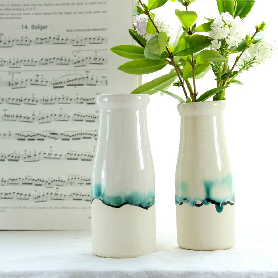 11 Lovely Ceramic Wall Vase 2024 free download ceramic wall vase of milk bottle vase with landscape painting by helen rebecca ceramics for milk bottle vase with landscape painting