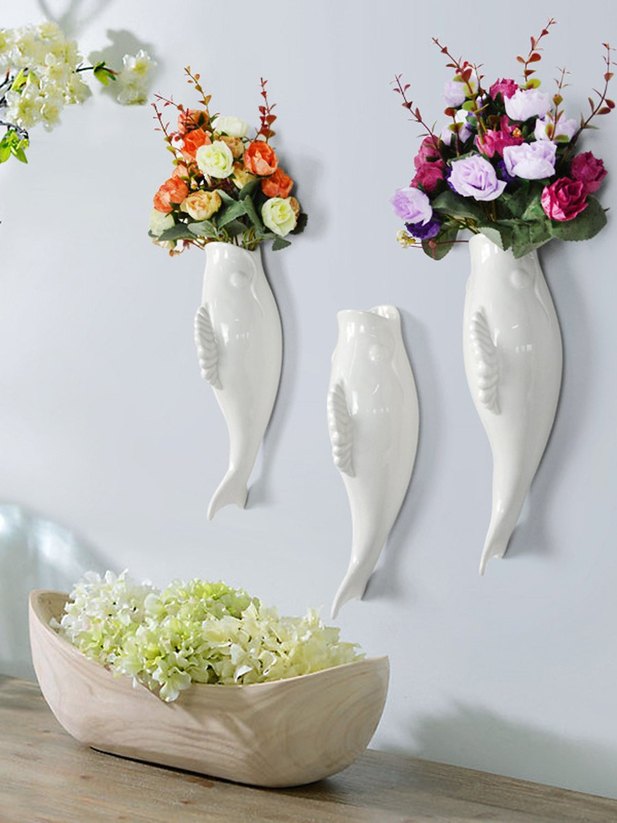 25 Unique Ceramic Wall Vases for Flowers 2024 free download ceramic wall vases for flowers of buy 1pc plant mural creative ceramic fish shaped vase and flower for ceramic fish shaped vase and flower wall decor share