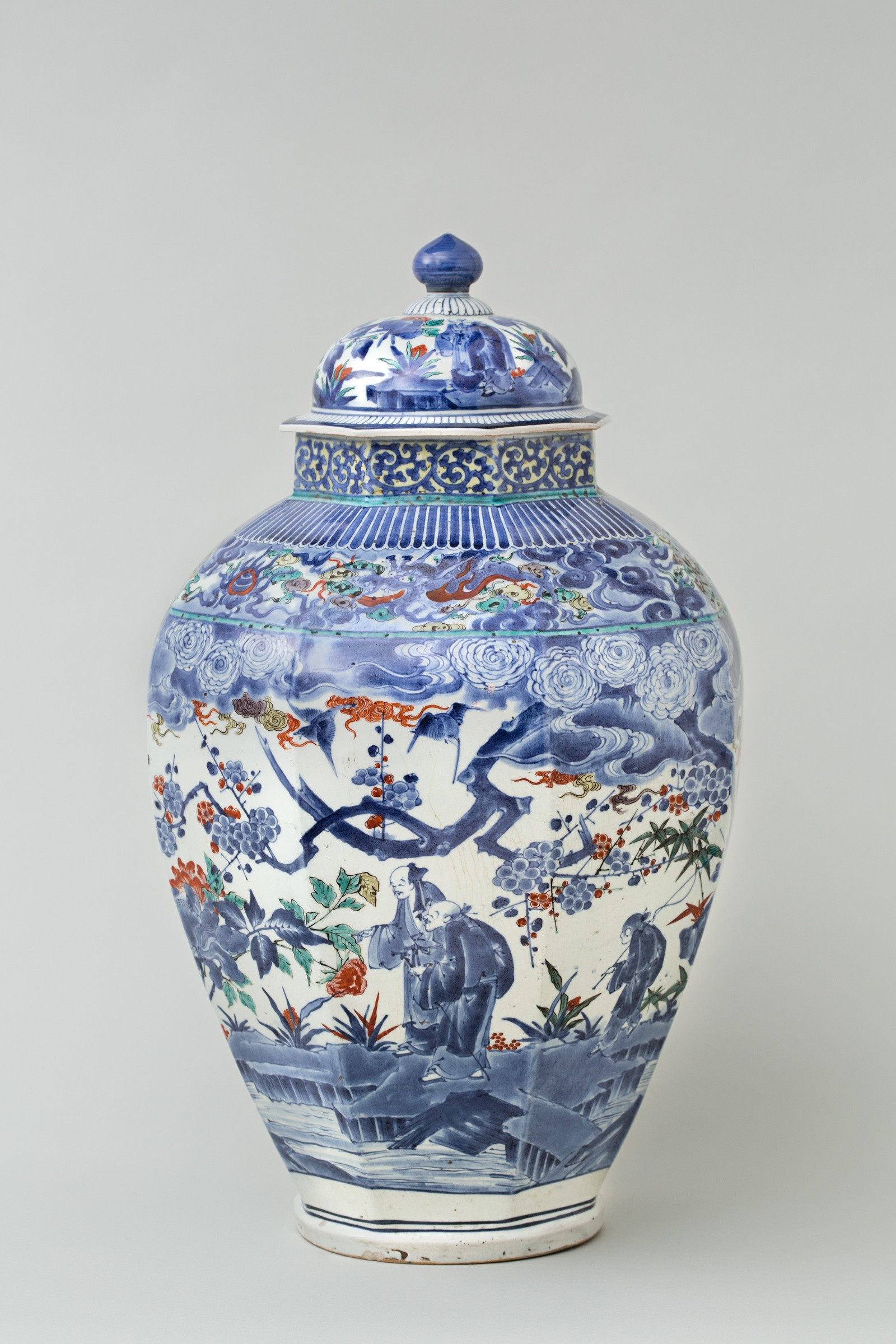 12 Awesome China Blue Fine Porcelain Vase 2024 free download china blue fine porcelain vase of a fine and rare japanese arita vase cover last quarter of the with regard to a fine and rare japanese arita vase cover